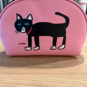 Marino Pink Cat Cosmetic Bag